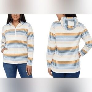 O'Neill Half Zip Polar Fleece Hoodie Women’s Size Medium Pullover